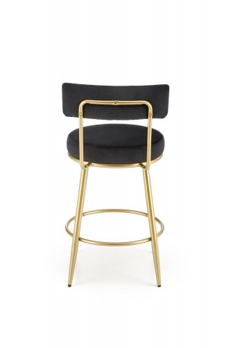 Halmar H115 bar stool, black / gold image 2