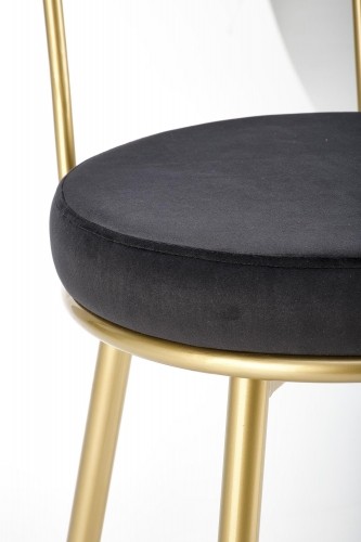 Halmar H115 bar stool, black / gold image 3