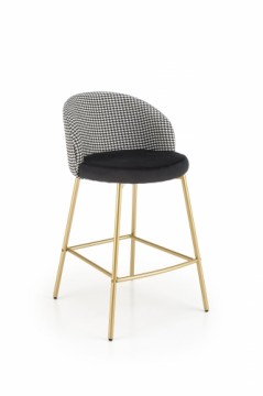 Halmar H113 bar stool, black / white
