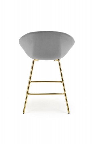Halmar H112 bar stool, grey / gold image 2