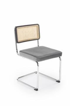 Halmar K504 chair, grey / black