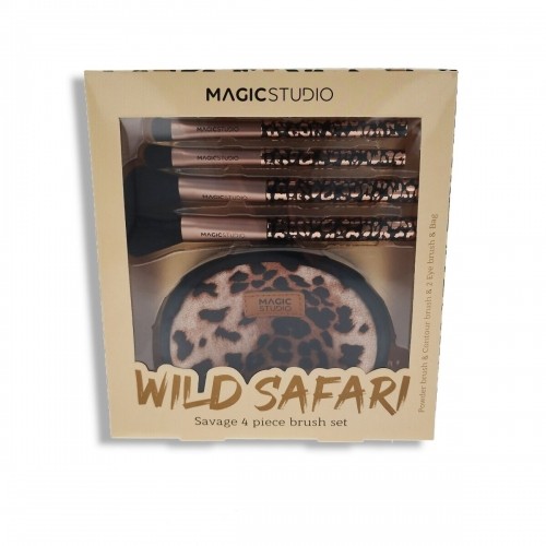 Набор кисточек для макияжа Magic Studio Wild Safari Savage 4 Предметы image 1