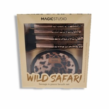 Набор кисточек для макияжа Magic Studio Wild Safari Savage 4 Предметы
