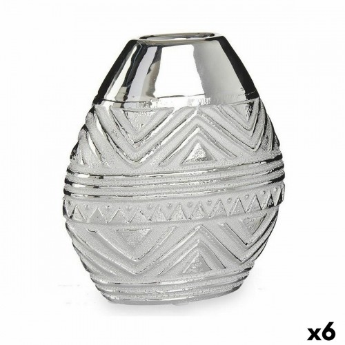 Gift Decor Vāze Platums Sudrabains Keramika 8 x 19,5 x 17,5 cm (6 gb.) image 1