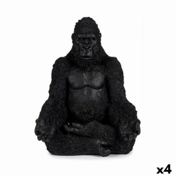 Gift Decor Dekoratīvās figūriņas Gorilla Yoga Melns 19 x 26,5 x 22 cm (4 gb.)