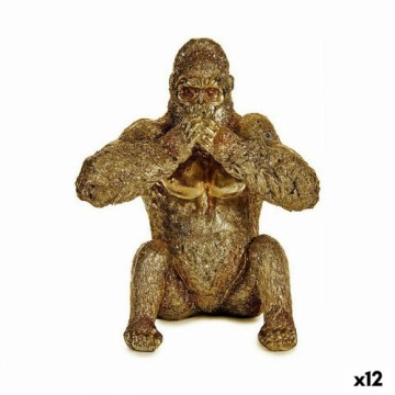 Gift Decor Dekoratīvās figūriņas Gorilla Yoga Bronza 11 x 18 x 16,2 cm (12 gb.)