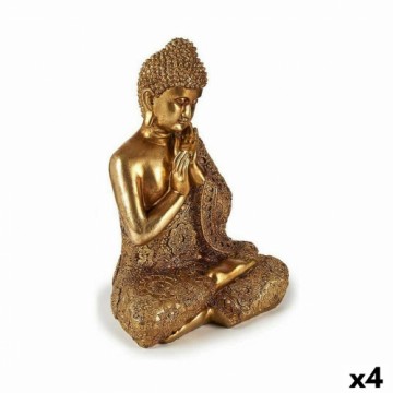 Gift Decor Dekoratīvās figūriņas Buda Sēžu Bronza 17 x 33 x 23 cm (4 gb.)