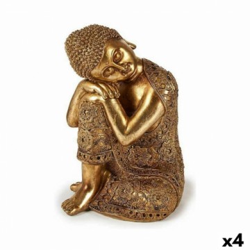 Gift Decor Dekoratīvās figūriņas Buda Sēžu Bronza 20 x 30 x 20 cm (4 gb.)