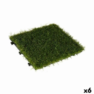 Ibergarden Взаимозаменяемая плитка лужайка Зеленый Пластик 30 x 3,5 x 30 cm (6 штук)