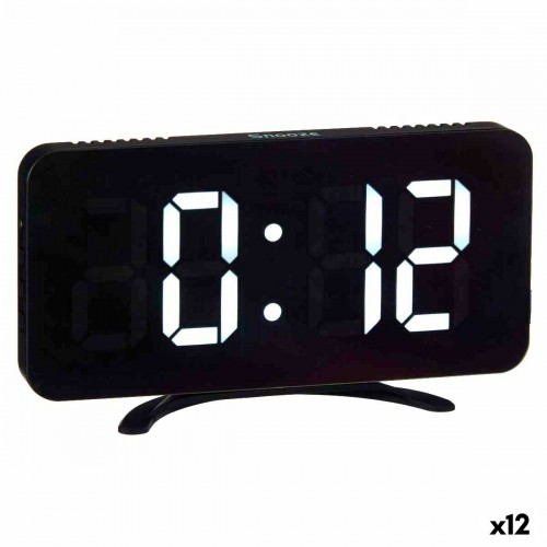 Gift Decor Digitāls Galda Pulkstenis Melns ABS 15,7 x 7,7 x 1,5 cm (12 gb.) image 1