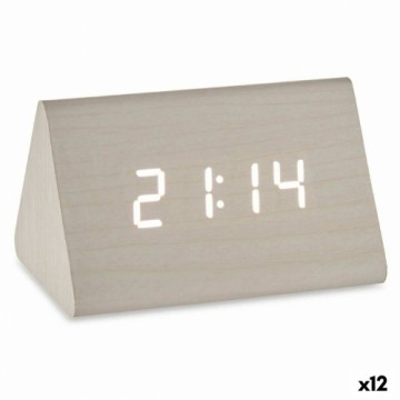 Gift Decor Настольные цифровые часы Белый PVC Деревянный MDF 11,7 x 7,5 x 8 cm (12 штук)