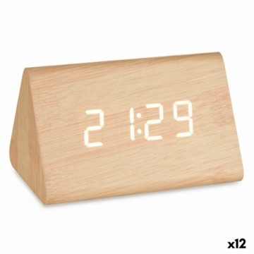 Gift Decor Настольные цифровые часы Коричневый PVC Деревянный MDF 11,7 x 7,5 x 8 cm (12 штук)