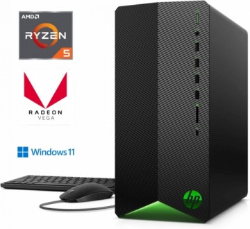 HP Pavilion Gaming Ryzen 5-4600G 8GB 512GB SSD Radeon Vega 7 Windows 11 Professional
