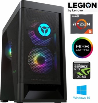Lenovo Legion T5 MT Ryzen 5 5600G 16GB 512GB SSD RTX 3060 12GB Windows 10 26AMR5