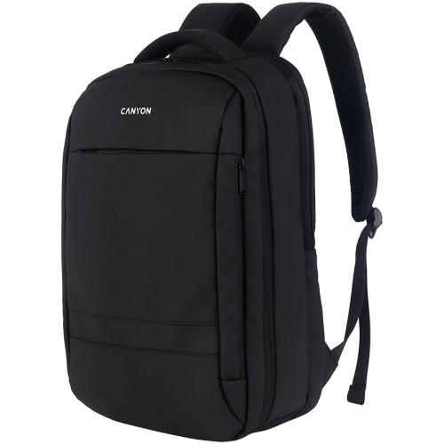 CANYON BPL-5, Laptop backpack for 15.6 inch, Product spec/size(mm): 440MM x300MM x 170MM, Black, EXTERIOR materials:100% Polyester, Inner materials:100% Polyester, max weight (KGS): 12kgs image 2