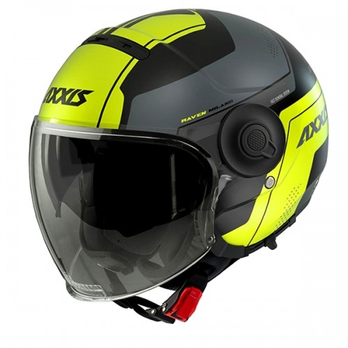 Axxis Helmets, S.a. Raven SV MILANO (XL) B3 BlackYellowMat ķivere image 1