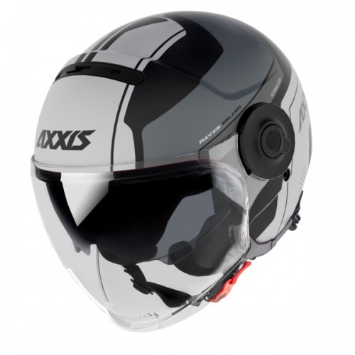 Axxis Helmets, S.a. Raven SV MILANO (M) A1 GreyBlackMat ķivere image 1