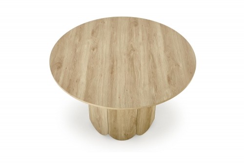 Halmar HUGO round table, natural oak image 3