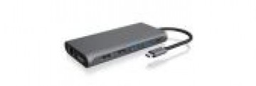 Raidsonic  
         
       12-in-1 USB Type-C dock with PD 100W BOX IB-DK4050-CPD 2xUSB 3.0 Type-A, 2xUSB 2.0 Type-A, 1xUSB 3.0 Type-C, 1xLAN RJ45, 2xHDMI, 1xDisplayPort