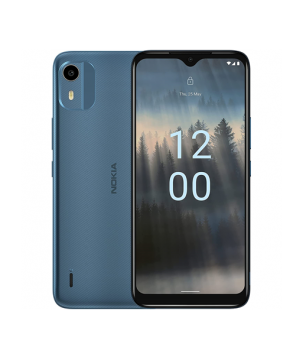 Nokia  
         
       C12  Dark Cyan, 6.3 ", IPS LCD, 720 x 1600 pixels, Dual SIM, 	Unisoc SC9863A1 (28nm), Nano Sim, 3G, Bluetooth, 5.2, USB version Micro, Internal RAM 2 GB, Built-in camera, Main camera 8 MP, 64 GB, microSDXC, 3000 mAh, Secondary cam