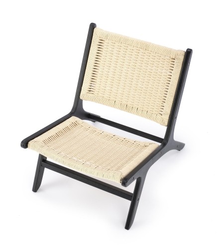 Halmar FODEN leisure chair, black / natural image 3