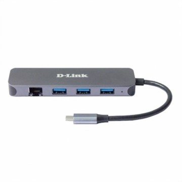 USB-разветвитель D-Link DUB-2334 Серый