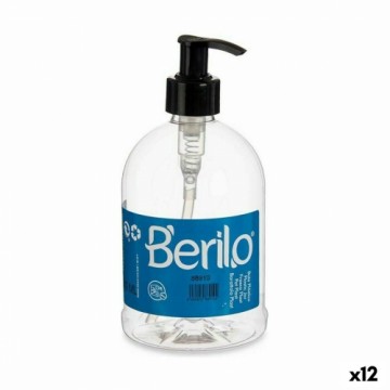 Berilo Ziepju dozators Melns Caurspīdīgs Plastmasa 500 ml (12 gb.)