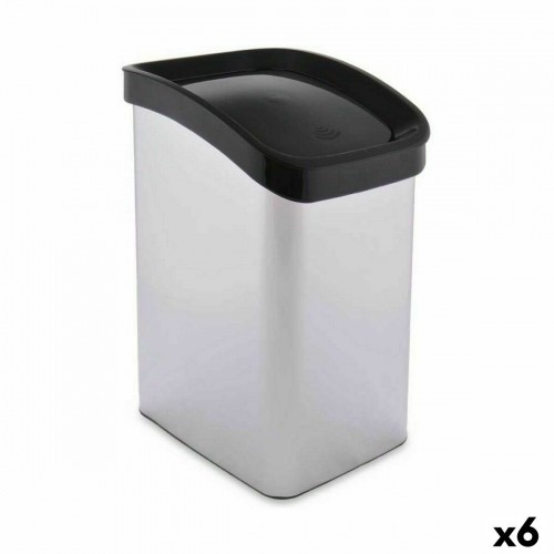 Berilo Atkritumu tvertne Pašizgāzējs Sudrabains Plastmasa 12 L (6 gb.) image 1