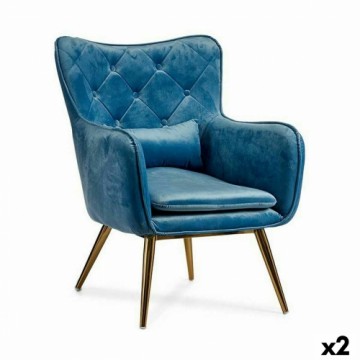 Gift Decor atzveltnes krēsls Zils 68 x 92 x 70 cm (2 gb.)