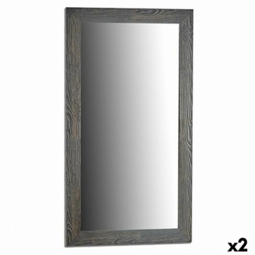 Gift Decor Sienas spogulis Pelēks Koks Stikls 75,5 x 135,5 x 1,5 cm (2 gb.)