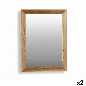 Gift Decor Настенное зеркало Canada Коричневый 60 x 80 x 2 cm (2 штук)