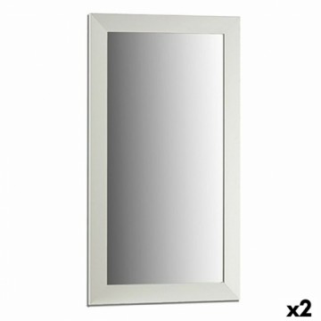 Gift Decor Настенное зеркало Белый Деревянный Cтекло 64,3 x 84,5 x 1,5 cm (2 штук)