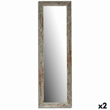 Gift Decor Настенное зеркало Harry Белый Деревянный Cтекло 40,5 x 130,5 x 1,5 cm (2 штук)