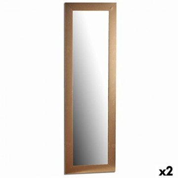 Gift Decor Настенное зеркало 41 x 131 x 1,5 cm Позолоченный Деревянный Cтекло (2 штук)