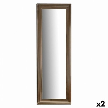 Gift Decor Sienas spogulis Strīpas Bronza Koks Stikls 53 x 154,3 x 3 cm (2 gb.)