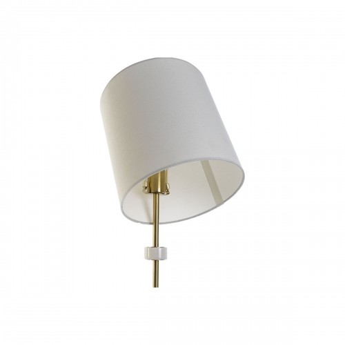 Galda lampa DKD Home Decor Balts Bronza Metāls Marmors 50 W 220 V 25 x 25 x 81 cm image 4