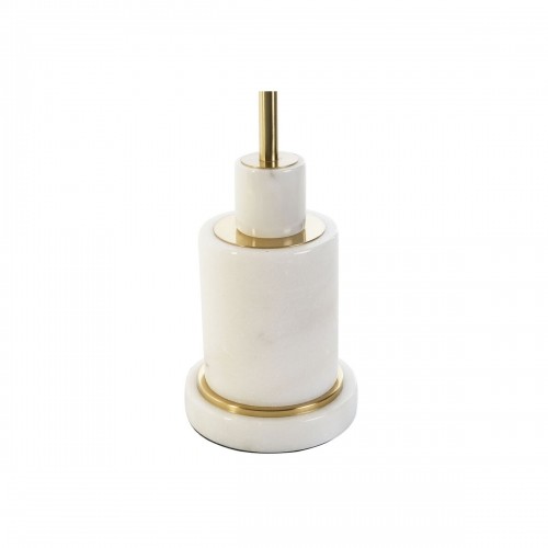 Galda lampa DKD Home Decor Balts Bronza Metāls Marmors 50 W 220 V 25 x 25 x 81 cm image 5