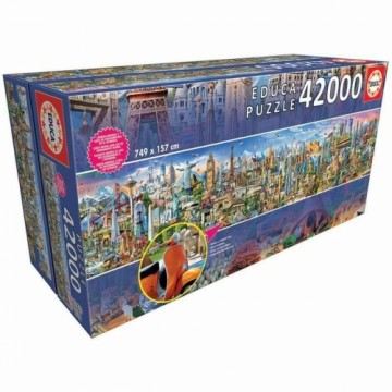 Puzle un domino komplekts Educa 17570 Around the World 42000 Daudzums 749 x 157 cm