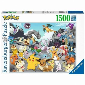 Pokemon Puzle un domino komplekts Pokémon Classics Ravensburger 1500 Daudzums