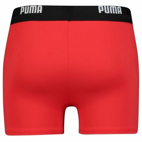 Vīriešu Peldkostīms Puma Logo Swim Trunk Boxer Sarkans image 2