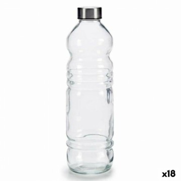 Vivalto Стеклянная бутылка Прозрачный Серебристый Cтекло 1,1 L 8 x 31 x 8 cm (18 штук)