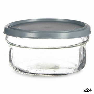 Vivalto Круглая коробочка для завтраков с крышкой Серый Пластик 415 ml 12 x 6 x 12 cm (24 штук)