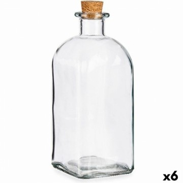 Vivalto Skārdene Vāciņš Korķis Stikls 1 L 9 x 22 x 9 cm (6 gb.)