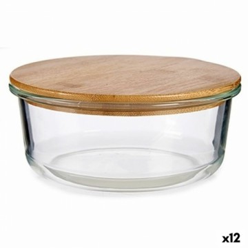 Vivalto Круглая коробочка для завтраков с крышкой Бамбук 17 x 7 x 17 cm (12 штук)