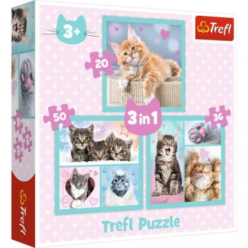 Trefl Puzzles TREFL Комплект пазлов 3в1 Котята