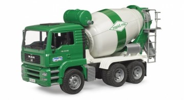 BRUDER 1:16 MAN TGA cement mixer truck rapid mix,02739