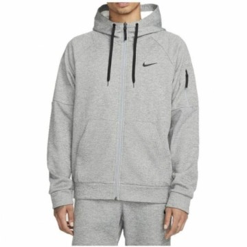 Vīriešu Sporta Jaka Nike Therma-FIT Pelēks