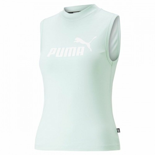 Sieviešu Krekls ar Īsām Piedurknēm Puma Slim Logo Tank Aquamarine image 3