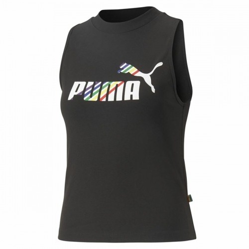 Sieviešu Krekls ar Īsām Piedurknēm Puma Ess+ Love Is Love Sl Melns image 1