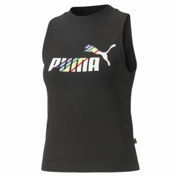 Sieviešu Krekls ar Īsām Piedurknēm Puma Ess+ Love Is Love Sl Melns